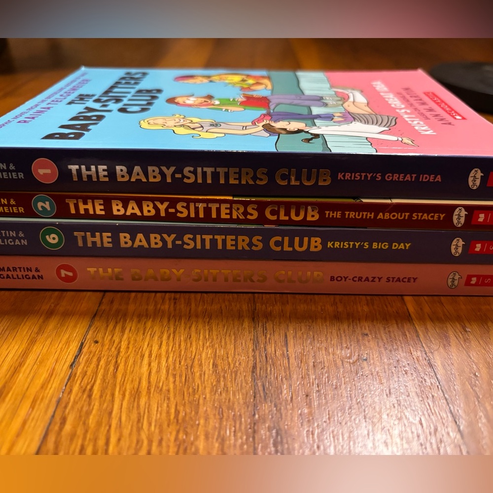 The Baby-Sitters club, book 1,2,6,7